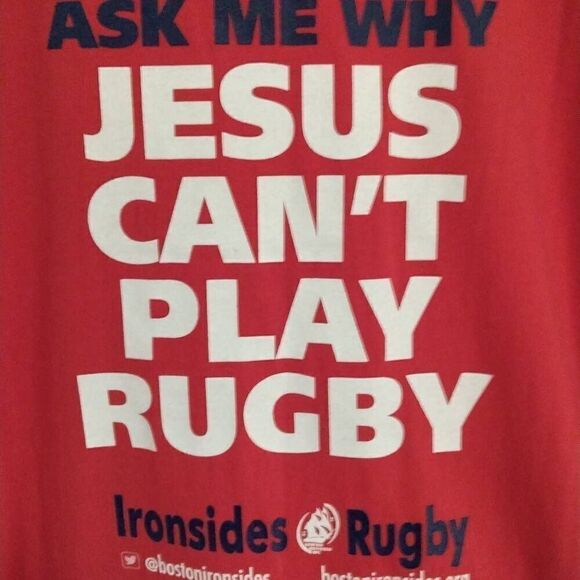 O'Neil Rugby Tshirt, Large, Red and Soft - Picture 1 of 11